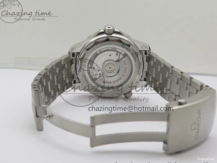 0202 Seamaster Diver 300M ORF 1:1 Best Edition Black Ceramic White Dial on SS Bracelet A Reliable 7865